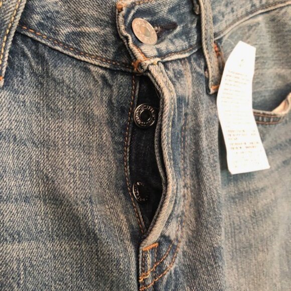 NWT Levi's 501 CT Denim Jeans Waist 24" Inseam 32" Cropped - Picture 13 of 15